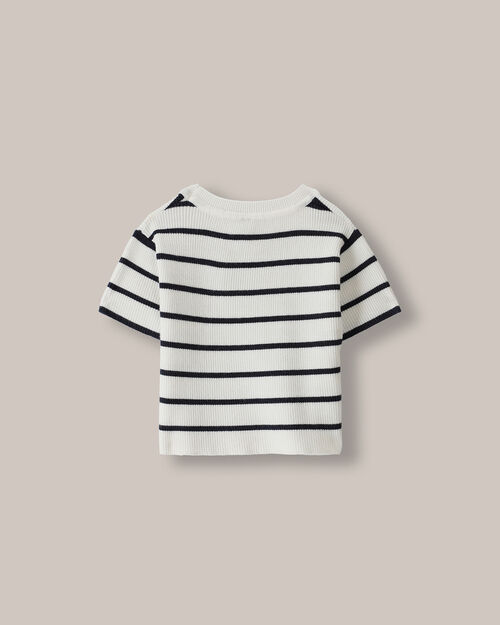 Crop Top De Punto Rayas